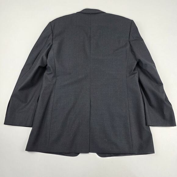 Brooks Brothers Blazer Mens 44 LG Gray 346 Wool Sports Coat Two Button Stretch - Picture 8 of 12